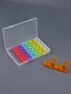 Органайзер для хранения мелочей, 28 ячеек, 17.5×10.5×2.5 см, разноцветный - Фото 2