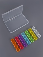 Органайзер для хранения мелочей, 28 ячеек, 17.5×10.5×2.5 см, разноцветный - Фото 5