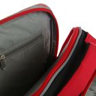 Рюкзак каркасный Across 190 36*30*20 + мешок для обуви, чёрный/красный 190-4 - Фото 9