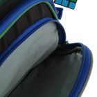 Рюкзак каркасный Across 190 36*30*20 + мешок для обуви, чёрный/синий 190-1 - Фото 6