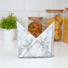 Салфетница Доляна «Полумесяц», 13.5×6×7.5 см, хромированная - Фото 1