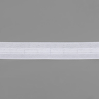 Шторная лента классическая, матовая, 2.5 см, 100±1 м, белая - Фото 4