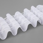 Шторная лента, матовая, 6 см, 50±1 м, белая - Фото 2