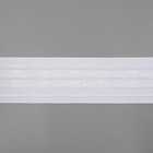 Шторная лента, матовая, 6 см, 50±1 м, белая - Фото 3