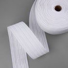 Шторная лента, матовая, 6 см, 50±1 м, белая - Фото 4