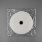 Шторная лента фиксированная сборка, органза, 6 см, 50 ± 1 м, цвет прозрачный/белый - фото 9188347