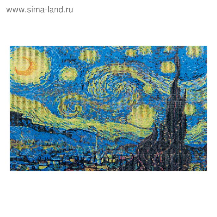 Ткань схема для бисера и креста "Ван Гог. Звёздная ночь", элит серия - Фото 1