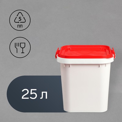 Бак пищевой «Для солений», 25 л, с герметичной крышкой