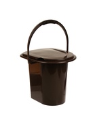 Ведро - туалет, h=40 см, 13 л, со съёмной ручкой, коричневое - Фото 5