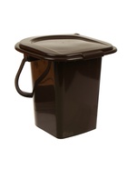 Ведро - туалет, h=40 см, 13 л, со съёмной ручкой, коричневое - Фото 6