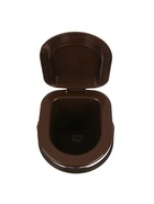 Ведро - туалет, h=40 см, 13 л, со съёмной ручкой, коричневое - Фото 7