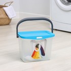 Контейнер для стирального порошка с ручкой, 6 л, голубая лагуна - Фото 10