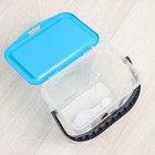 Контейнер для стирального порошка с ручкой, 6 л, голубая лагуна - Фото 4