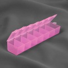 Органайзер для бисера, цвет розовый - Фото 2