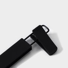 Вешалка для брюк и юбок Доляна, 29×13 см, с зажимами, чёрная - Фото 3