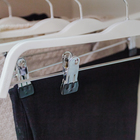 Плечики - вешалка с зажимами для юбок и брюк Доляна, 37×16 см, цвет белый - фото 8325267