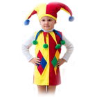 Карнавальный костюм «Арлекин», шапка, безрукавка, 5-7 лет, рост 122-134 см - фото 8556516