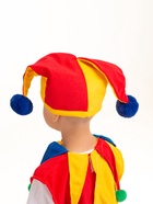 Карнавальный костюм "Арлекин", шапка, безрукавка, 5-7 лет, рост 122-134 см - фото 809628559