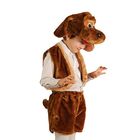 Карнавальный костюм "Пес Барбос", шапка, жилет, шорты с хвостом, 3-5 лет рост 104-116 - Фото 1