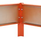 Клумба оцинкованная, 3 яруса, d = 40 – 80 – 120 см, высота бортика 45 см, оранжевая, Greengo - Фото 3