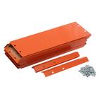 Клумба оцинкованная, 3 яруса, d = 40 – 80 – 120 см, высота бортика 45 см, оранжевая, Greengo - Фото 5