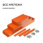 Клумба оцинкованная, 3 яруса, d = 60–100–140 см, высота бортика 45 см, оранжевая, Greengo - Фото 6