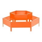 Клумба оцинкованная, 2 яруса, d=60–100 см, высота бортика 30 см, оранжевая, Greengo - Фото 8