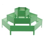 Клумба оцинкованная, 3 яруса, d = 40–80–120 см, высота бортика 45 см, ярко-зелёная, Greengo - Фото 8