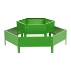 Клумба оцинкованная, 2 яруса, d=60–80 см, высота бортика 30 см, ярко-зелёная, Greengo - Фото 8
