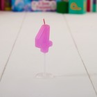 Свеча в торт цифра Дисней 4 "С Днем рождения", Холодное сердце - Фото 3