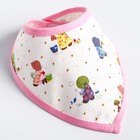 Нагрудник-бандана/слюнявчик для кормления Крошка Я, непромокаемый на кнопке, для девочки, МИКС - Фото 4