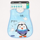 Нагрудник для кормления непромокаемый на липучке, для мальчика, с карманом, МИКС - Фото 24