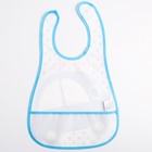 Нагрудник для кормления непромокаемый на липучке, для мальчика, с карманом, МИКС - Фото 20