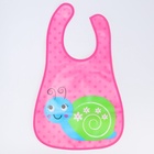 Нагрудник Крошка Я с карманом для девочки, непромокаемый, на липучке, МИКС - фото 67922988