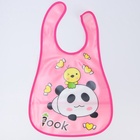 Нагрудник Крошка Я с карманом для девочки, непромокаемый, на липучке, МИКС - фото 67922979