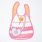 Нагрудник Крошка Я с карманом для девочки, непромокаемый, на липучке, МИКС - Фото 2