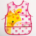 Нагрудник-фартук для кормления непромокаемый на завязках, для девочки, с карманом, МИКС - фото 42832897
