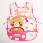 Нагрудник-фартук для кормления непромокаемый на завязках, для девочки, с карманом, МИКС - фото 42832899