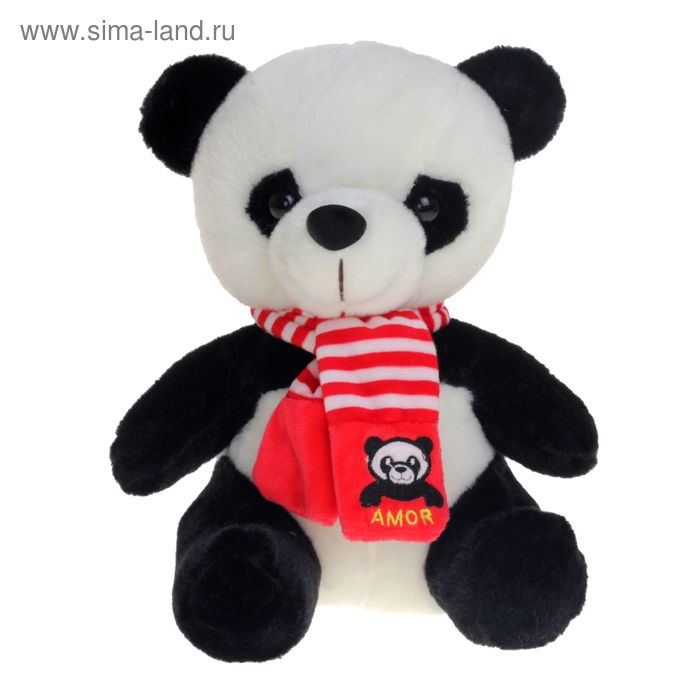 Мягкая игрушка "Панда с шарфом №2", 25 см, МИКС - Фото 1