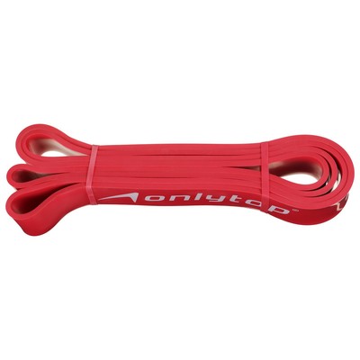Эспандер ленточный многофункциональный ONLYTOP, 208×4.4×0.5 см, 17-54 кг, красный