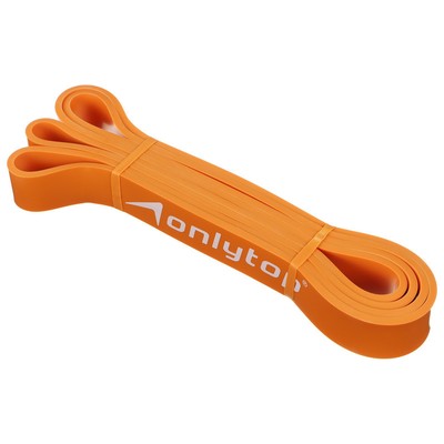Эспандер ленточный многофункциональный ONLYTOP, 208×2.9×0.5 см, 11-36 кг, цвет оранжевый
