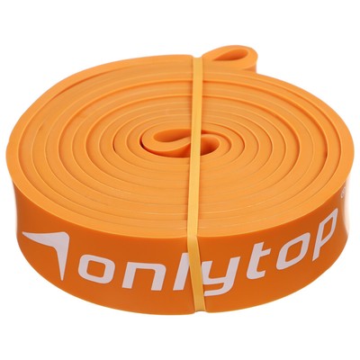 Эспандер ленточный многофункциональный ONLYTOP, 208×2.9×0.5 см, 11-36 кг, цвет оранжевый