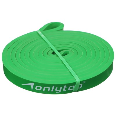 Эспандер ленточный многофункциональный ONLYTOP, 208×1.3×0.5 см, 2-15 кг, цвет зелёный