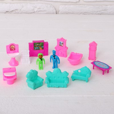 Мебель для кукол с фигурками