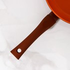 Сковорода Ceramic Induction, d=24 см, пластиковая ручка, стеклянная крышка, антипригарное покрытие, цвет коричневый - Фото 4