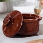 Горшок-сотейник «Мрамор коричневый», 400 мл - Фото 2