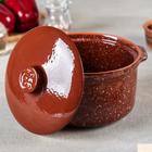 Горшок-сотейник «Мрамор коричневый», 1.5 л - Фото 2