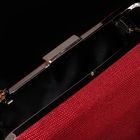 Клатч женский на фермуаре, 1 отдел, цепочка, цвет красный - Фото 5