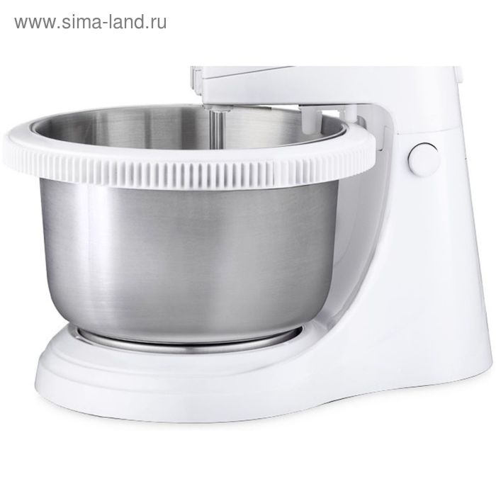 Миксер Centek CT-1107, стационарный, 320 Вт, 3.5 л, 5 скоростей, белый/сталь