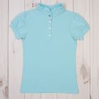 Блузка для девочки, рост 122 см, цвет голубой 692-AZ - Фото 1